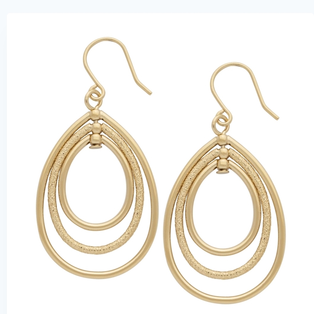 Anne Klein Elegant Gold Teardrop Earrings